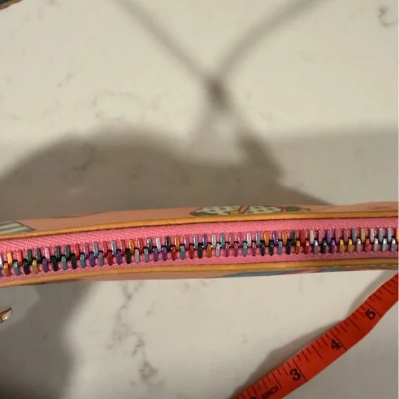 EOC Dooney & Bourke Pink Miami Beach Wristlet - Picture 5 of 7